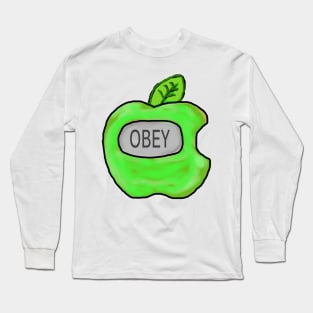 Green Apple Fruit Impostor Long Sleeve T-Shirt